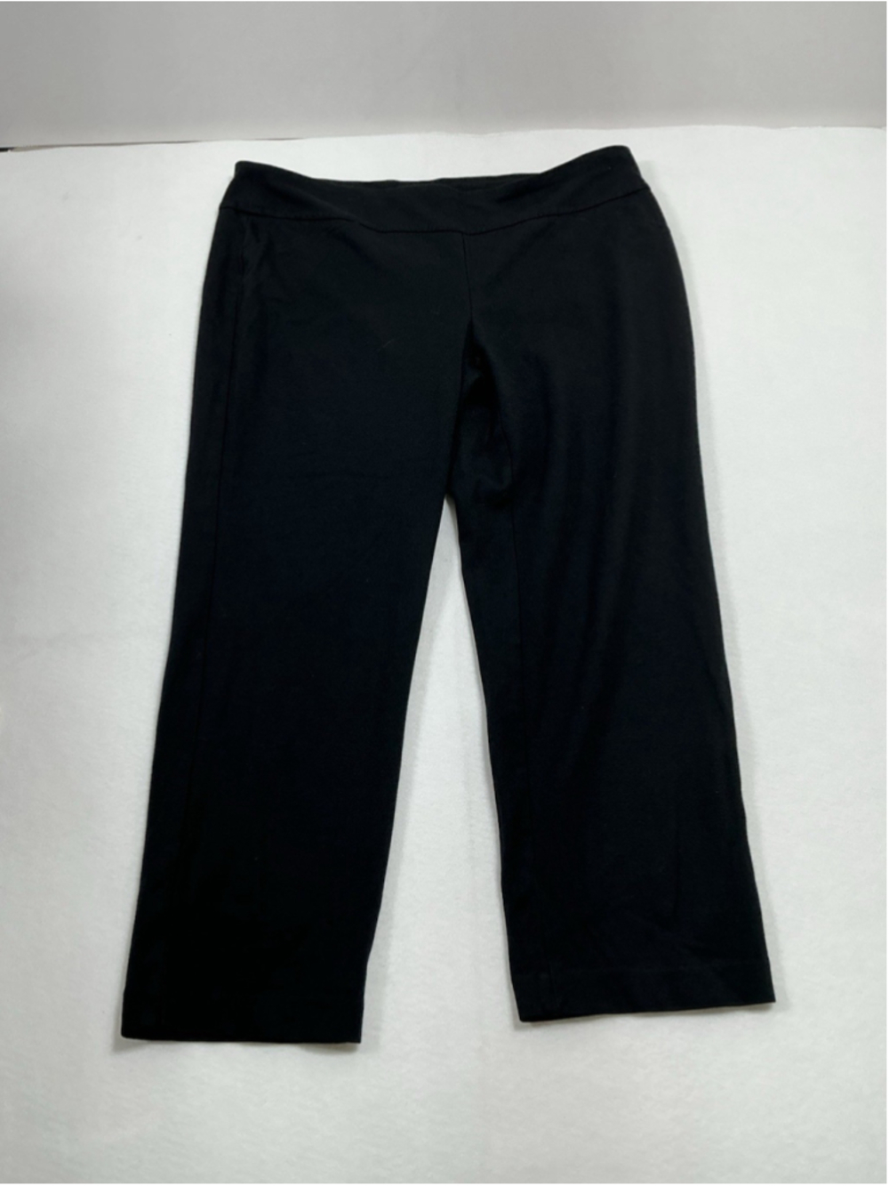 Womans Excellent Charter Club Slim Control Panel Pullon Casual Pants 16 W Black